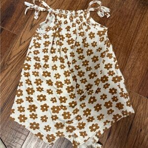 Old Navy Brown Floral Kids Bodysuit